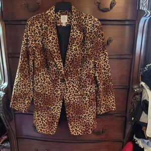 Kilburne & Finch Leopard Print Women's Blazer